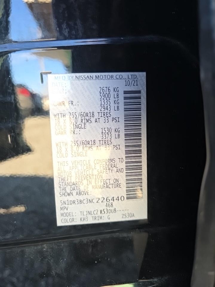 2022 Nissan Pathfinder SV AWD