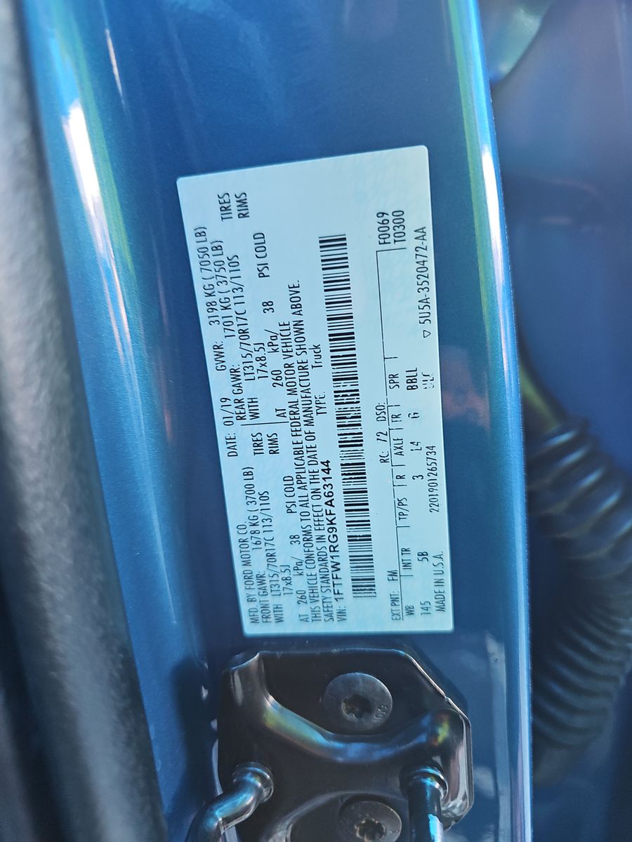 2019 Ford F-150 Raptor AWD