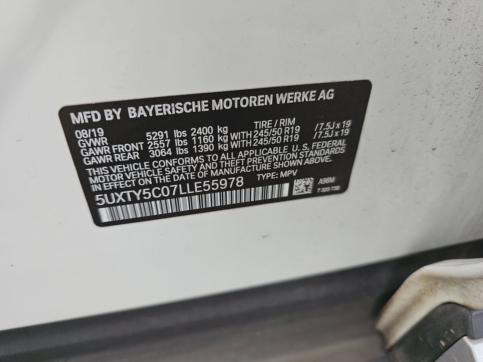 2020 BMW X3 xDrive30i AWD