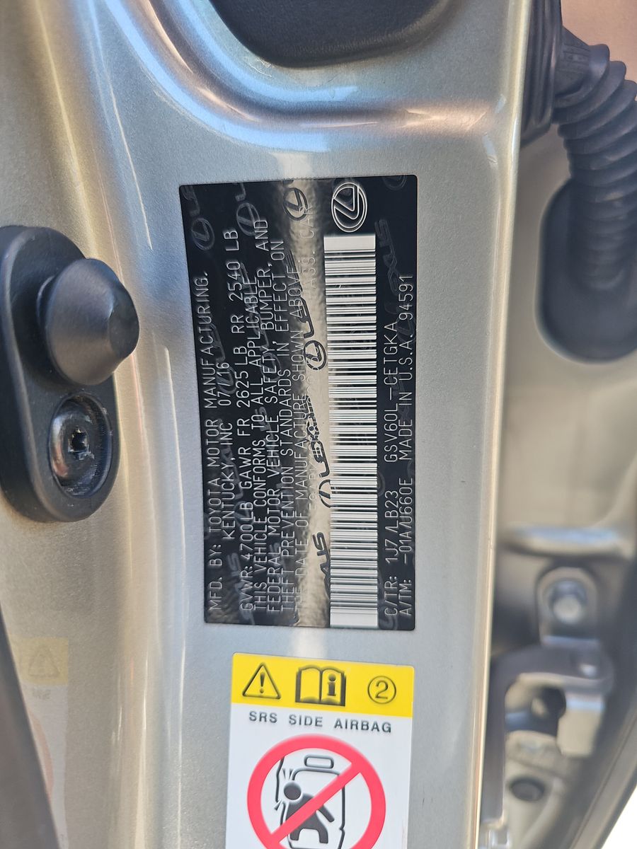 2016 Lexus ES ES 350 FWD