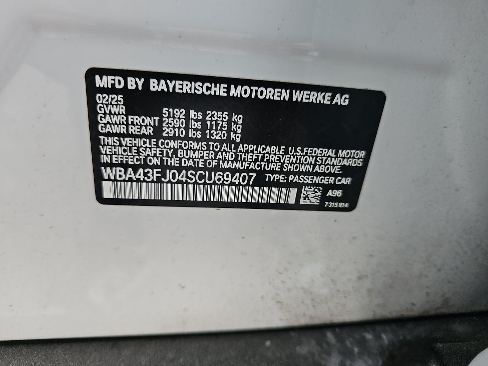 2025 BMW 5 Series 530i RWD