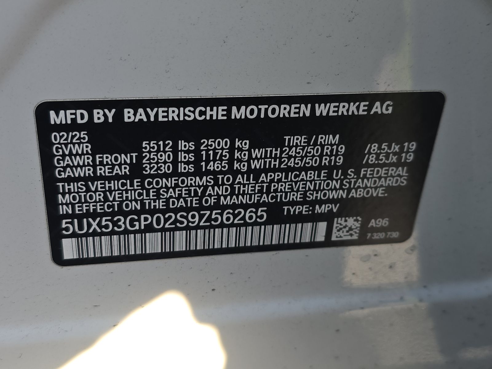 2025 BMW X3 xDrive30i AWD