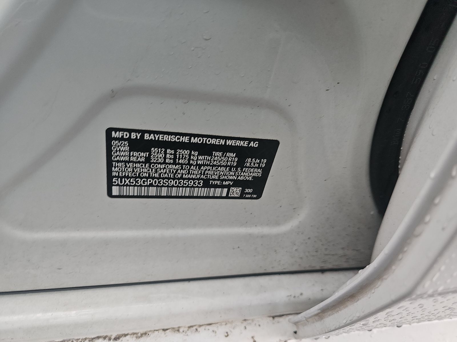 2025 BMW X3 xDrive30i AWD