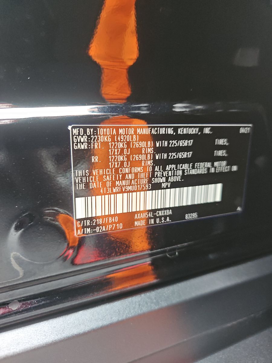 2021 Toyota RAV4 Hybrid LE AWD