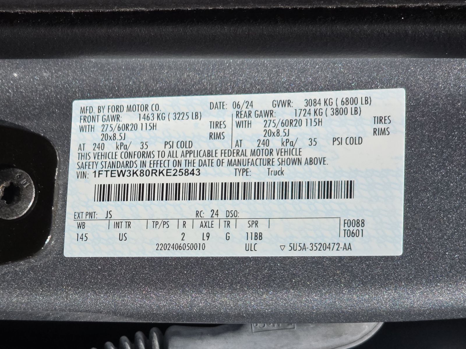 2024 Ford F-150 XLT RWD