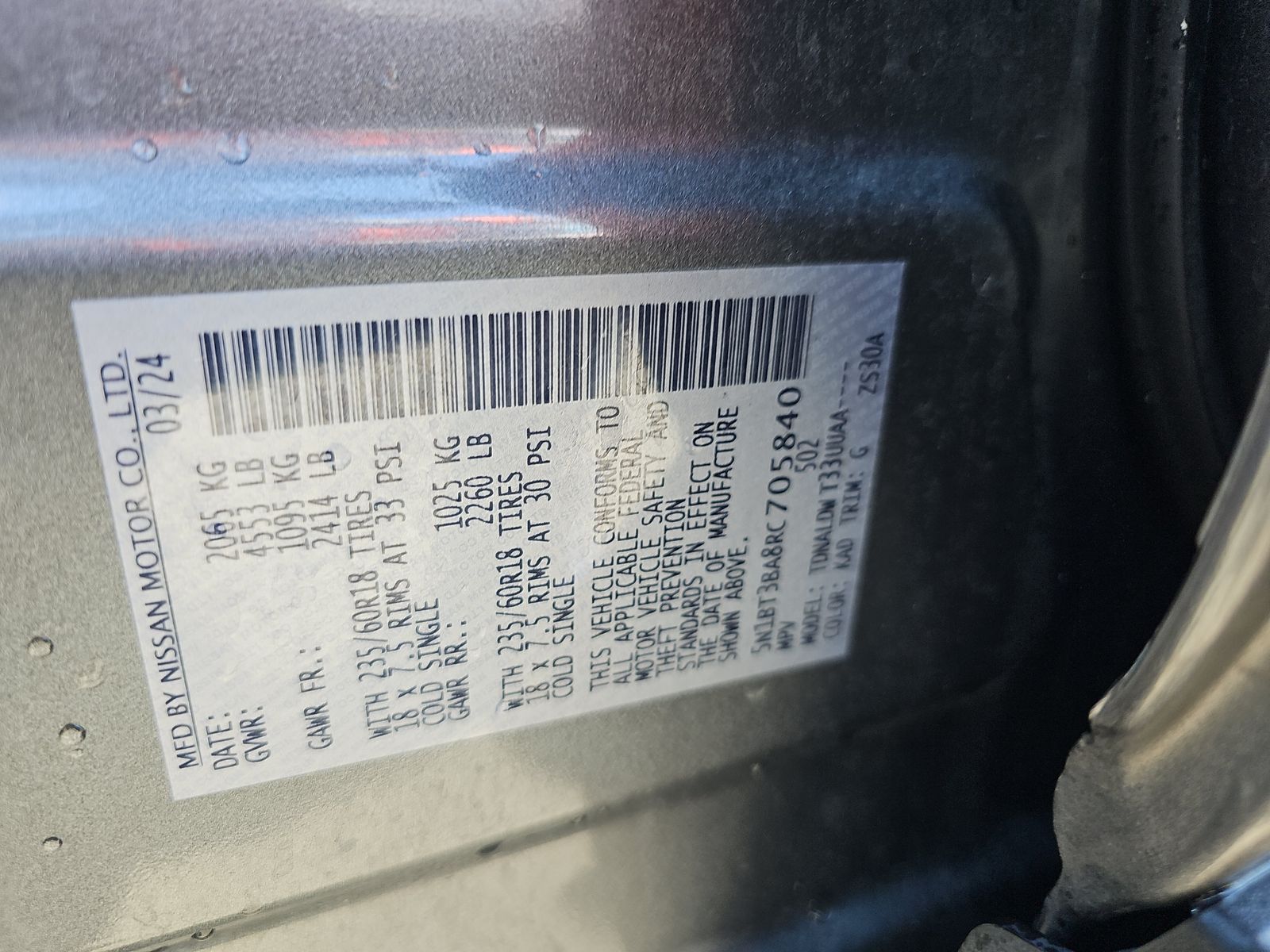 2024 Nissan Rogue SV FWD