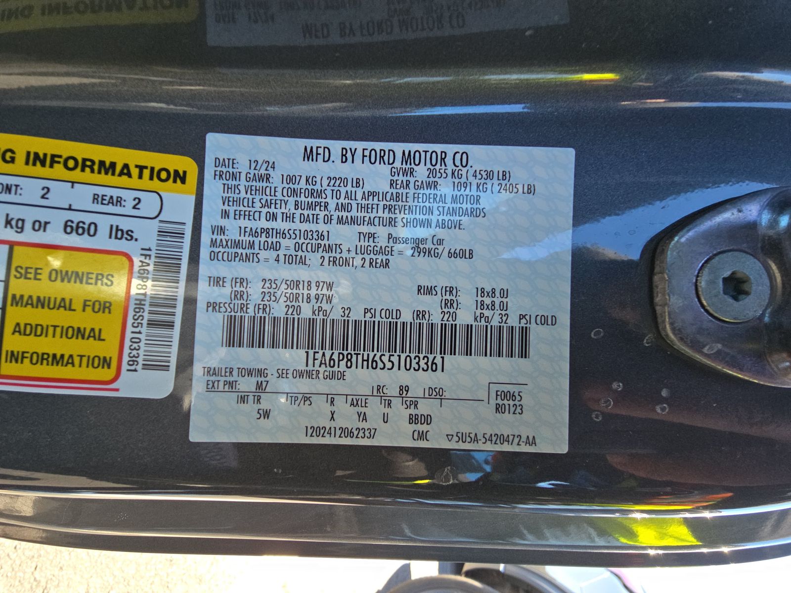 2025 Ford Mustang EcoBoost Premium RWD