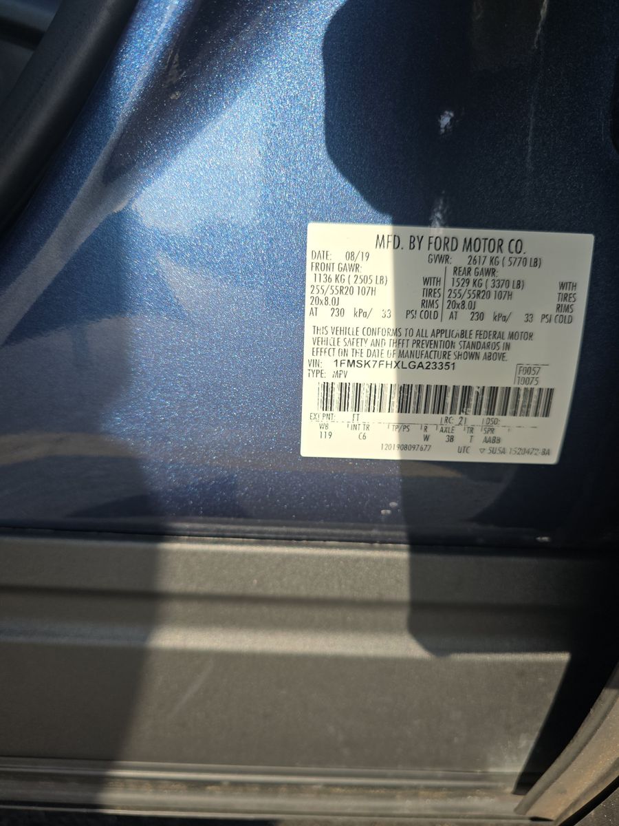 2020 Ford Explorer Limited RWD