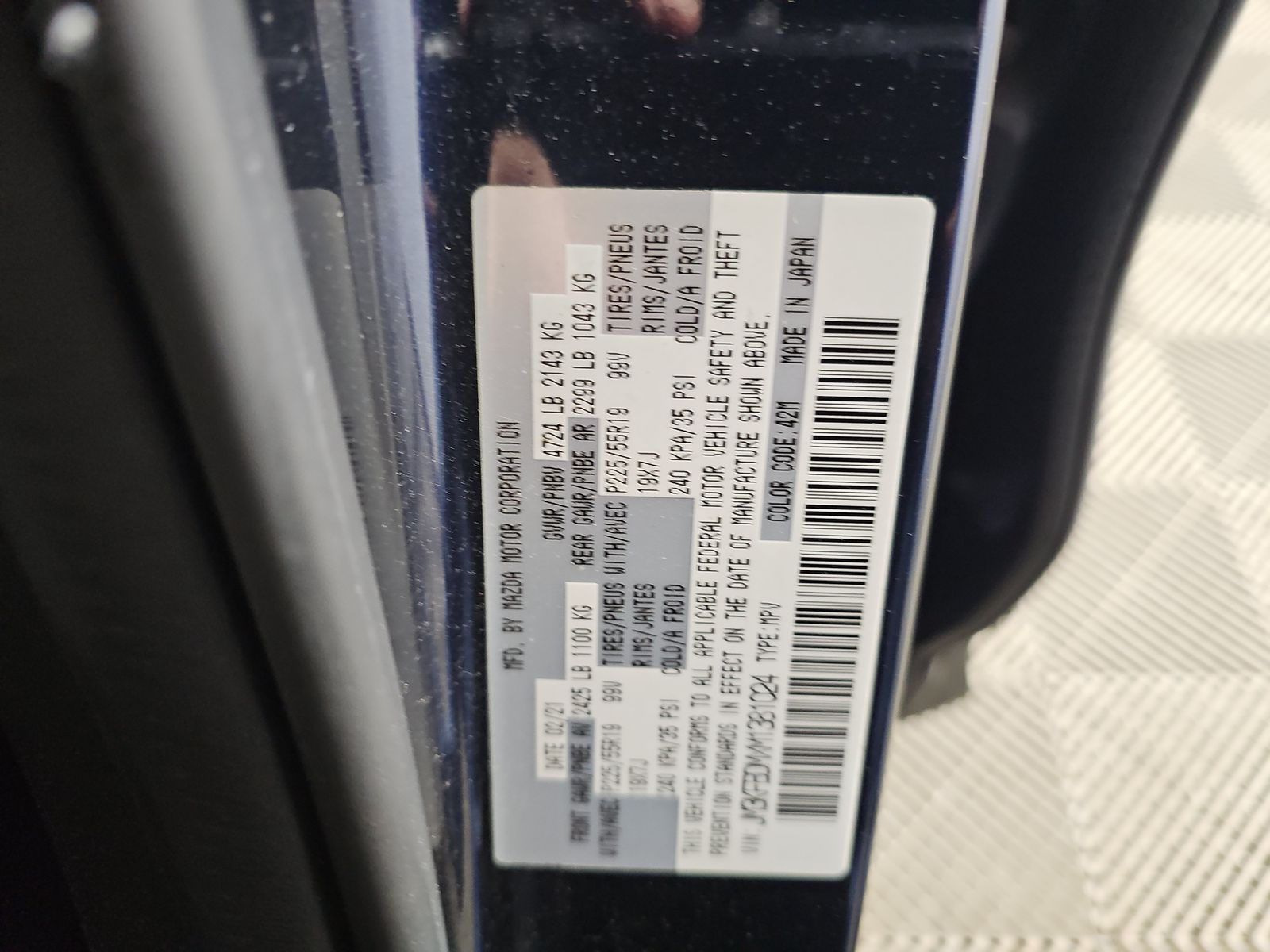 2021 MAZDA CX-5 Grand Touring AWD