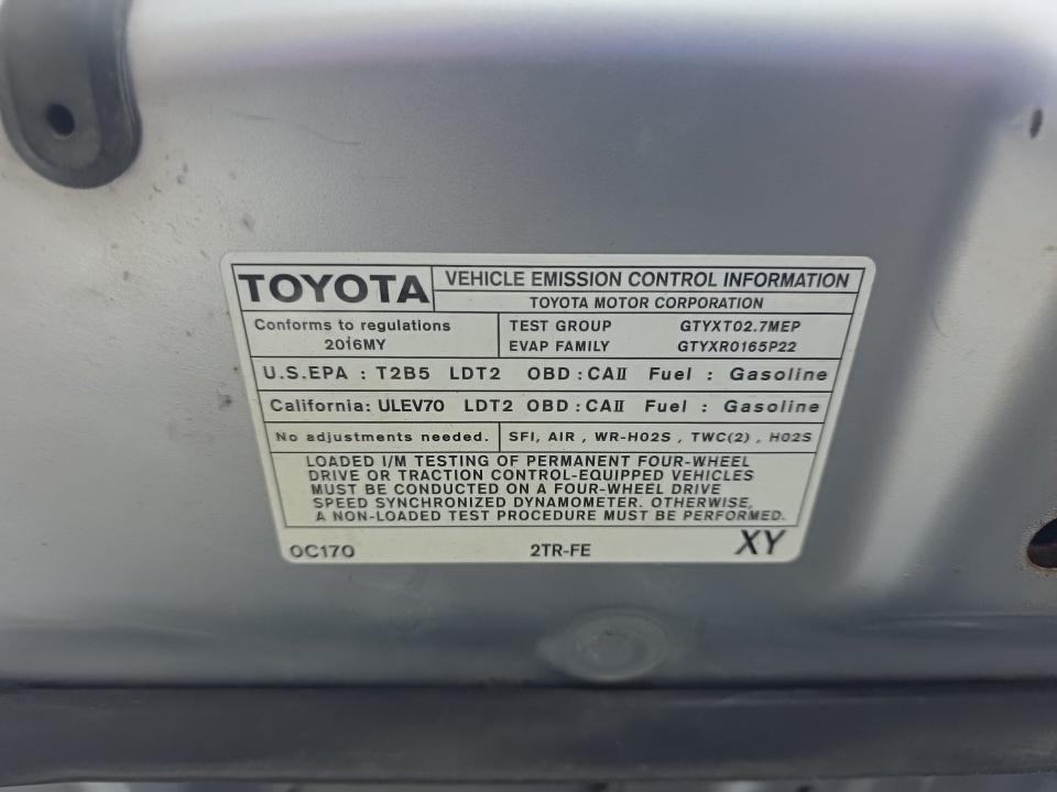 2016 Toyota Tacoma SR5 AWD