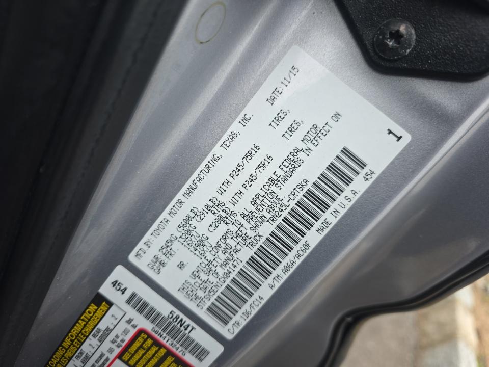 2016 Toyota Tacoma SR5 AWD