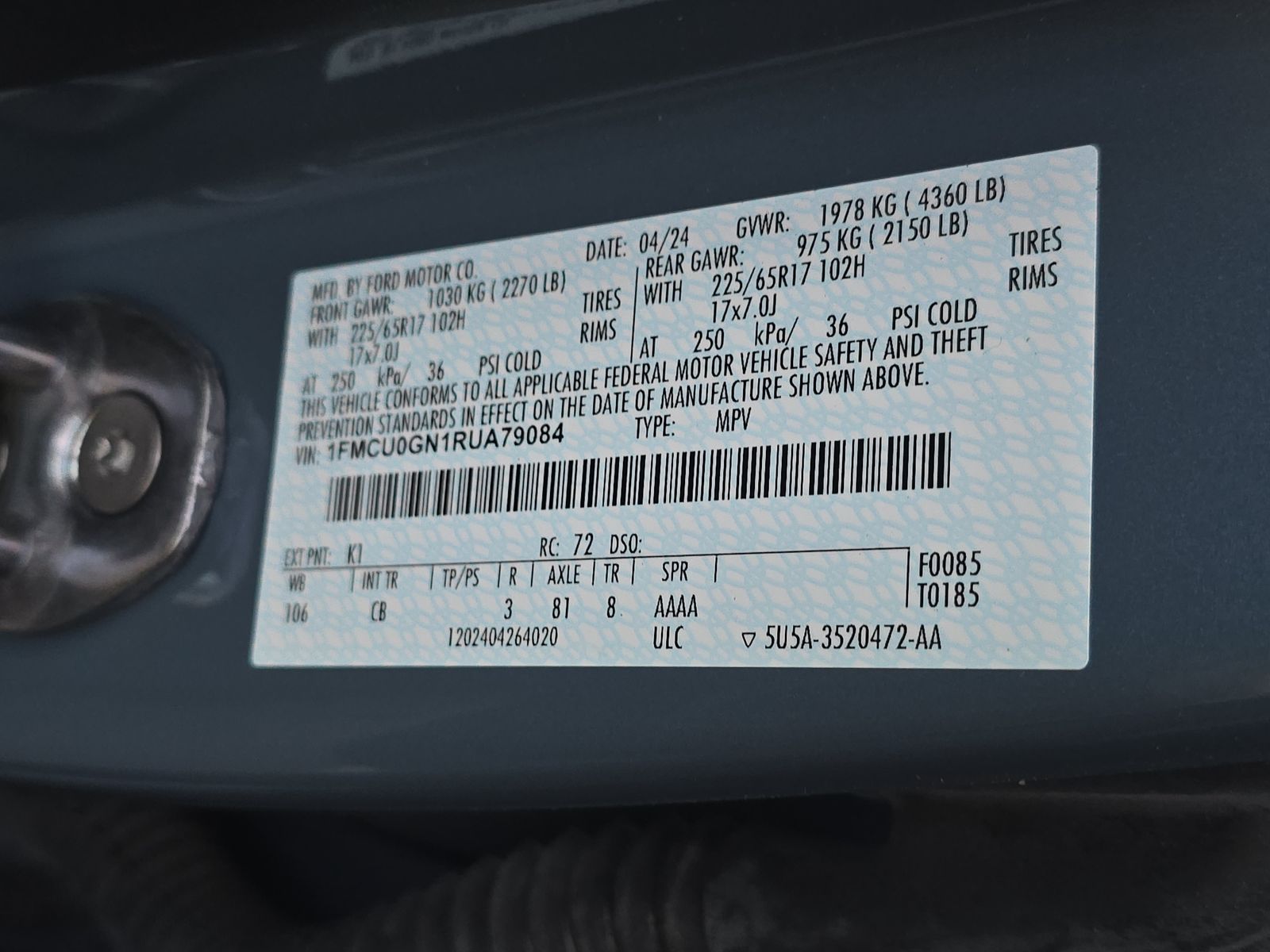 2024 Ford Escape Active FWD