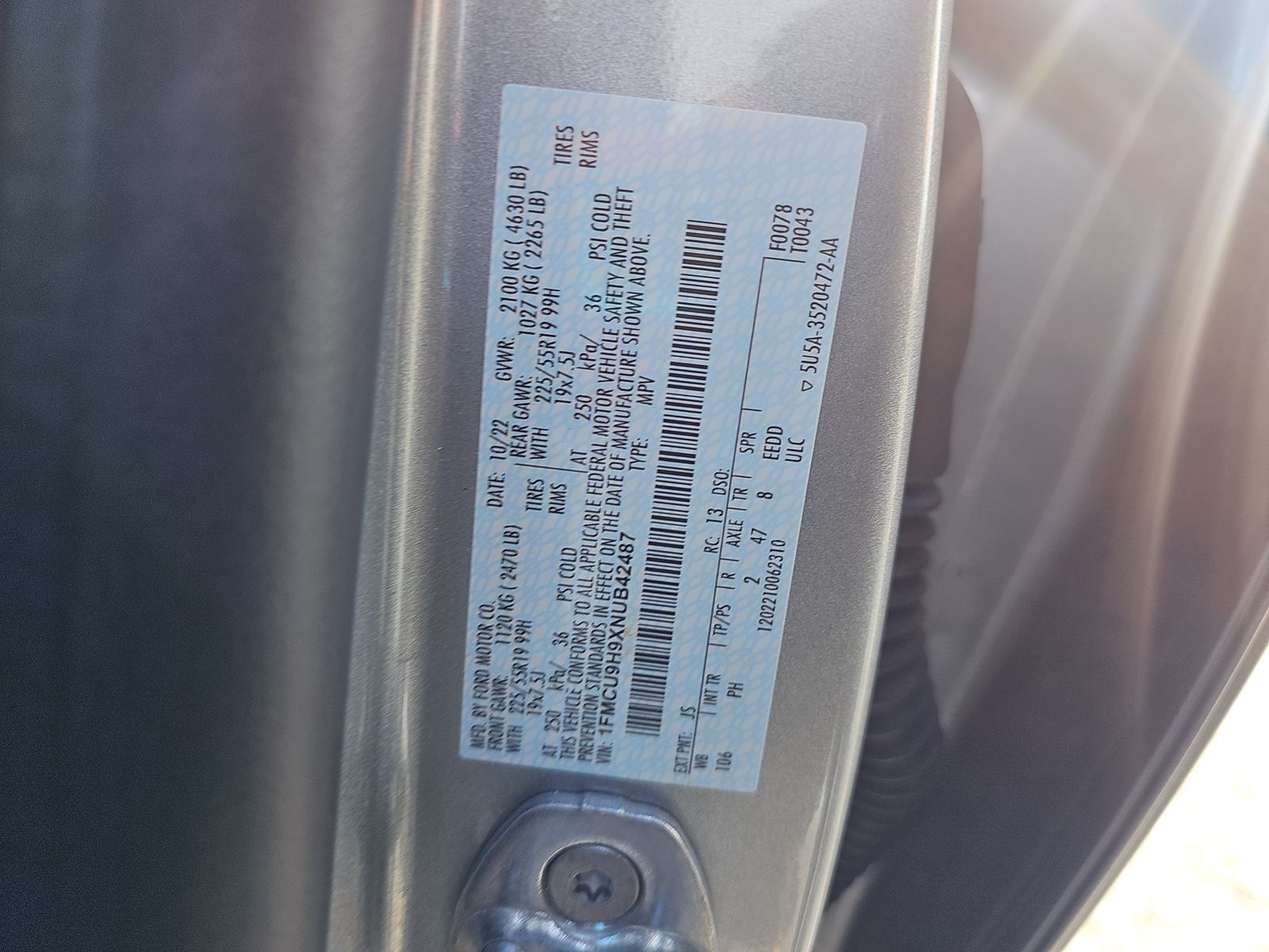 2022 Ford Escape SEL AWD