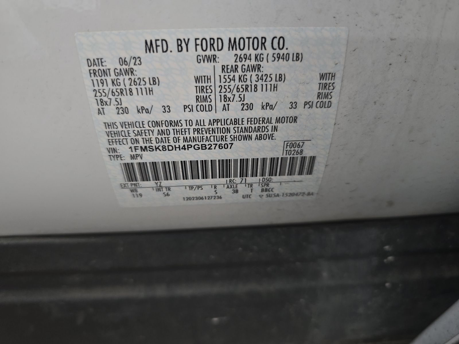 2023 Ford Explorer XLT AWD