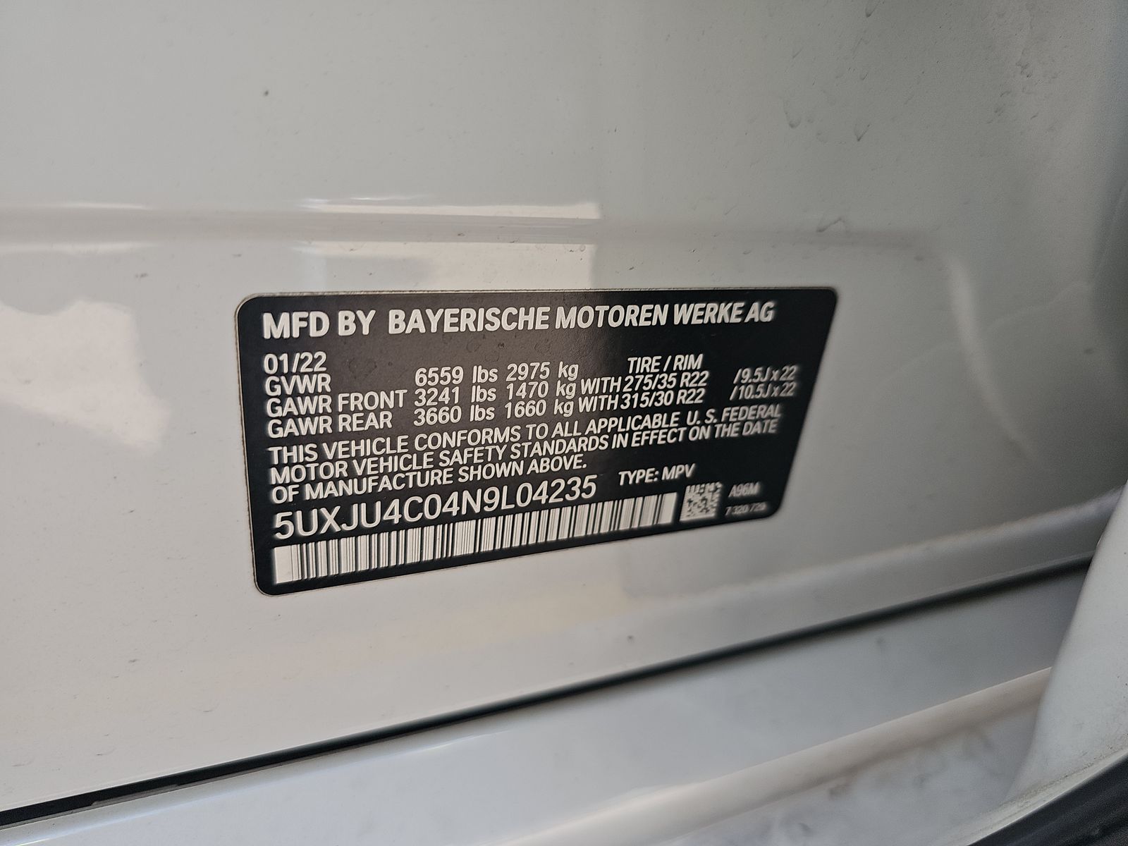 2022 BMW X5 M50i AWD