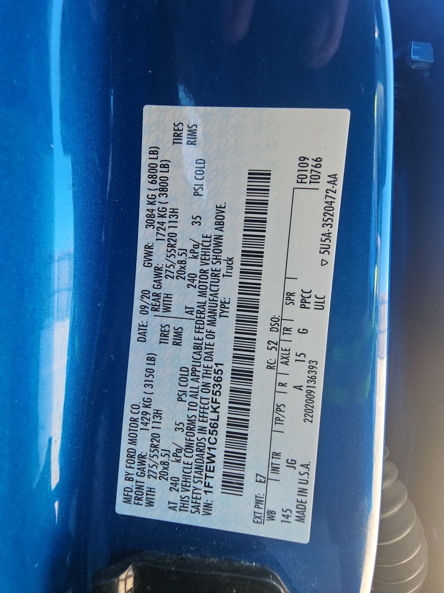 2020 Ford F-150 XL RWD