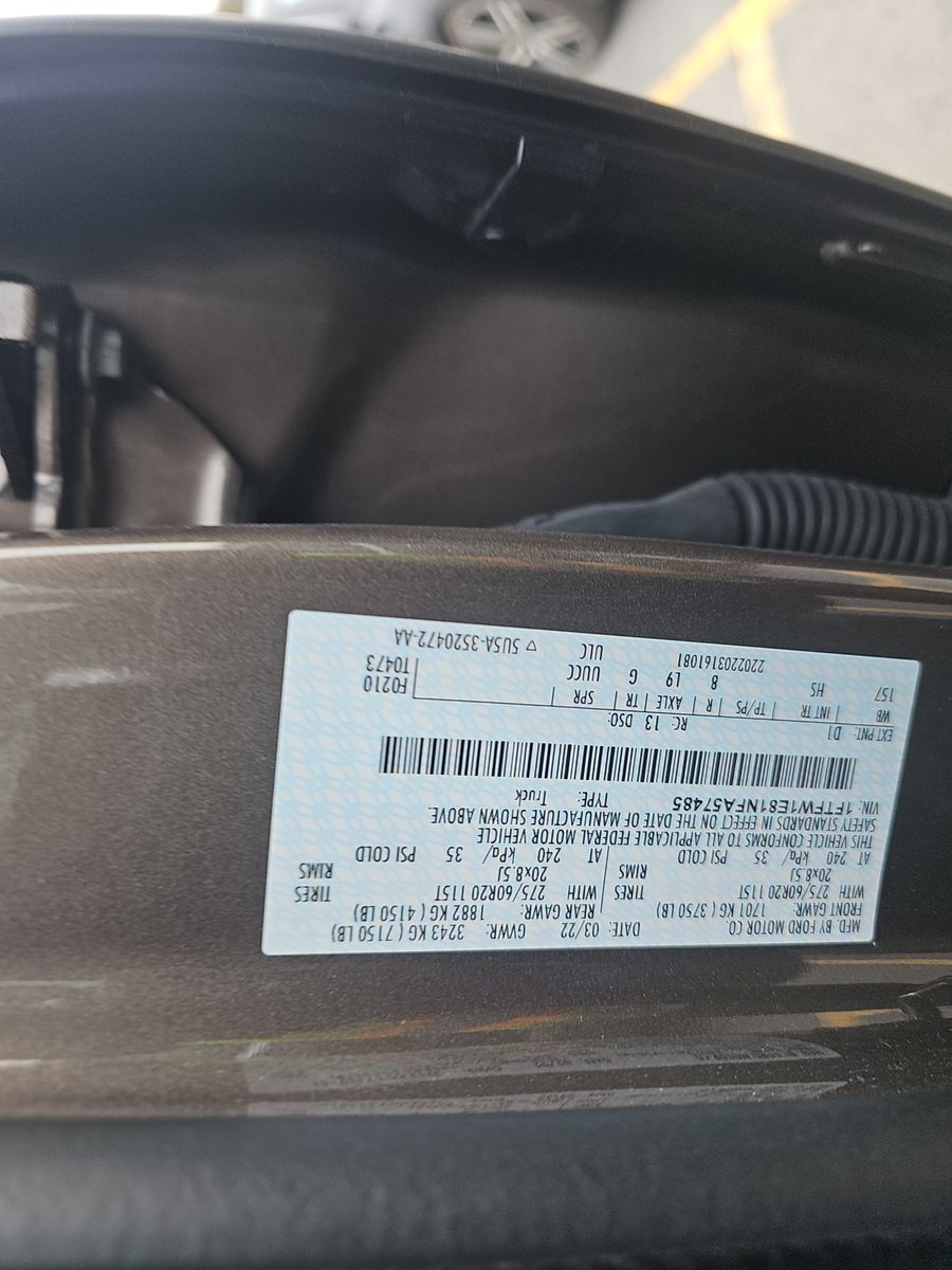 2022 Ford F-150 Lariat AWD