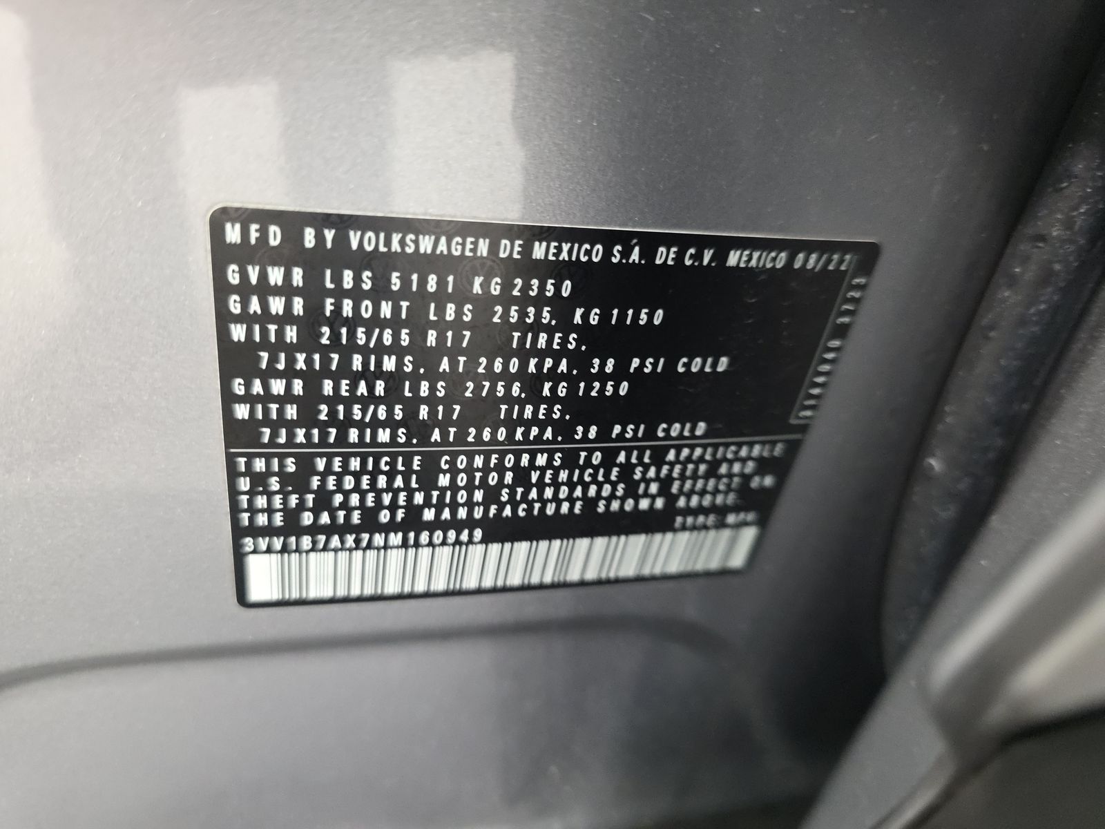 2022 Volkswagen Tiguan 2.0T S FWD