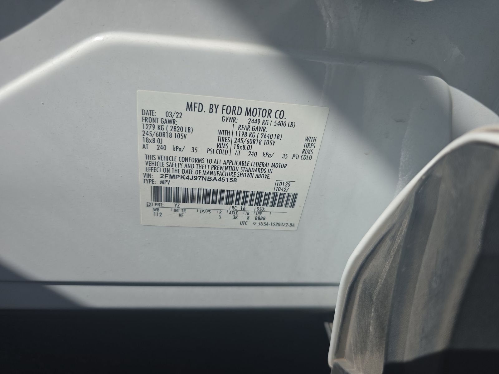 2022 Ford Edge SEL AWD