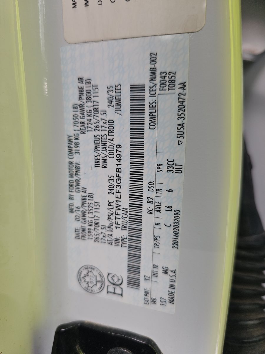 2016 Ford F-150 XLT AWD