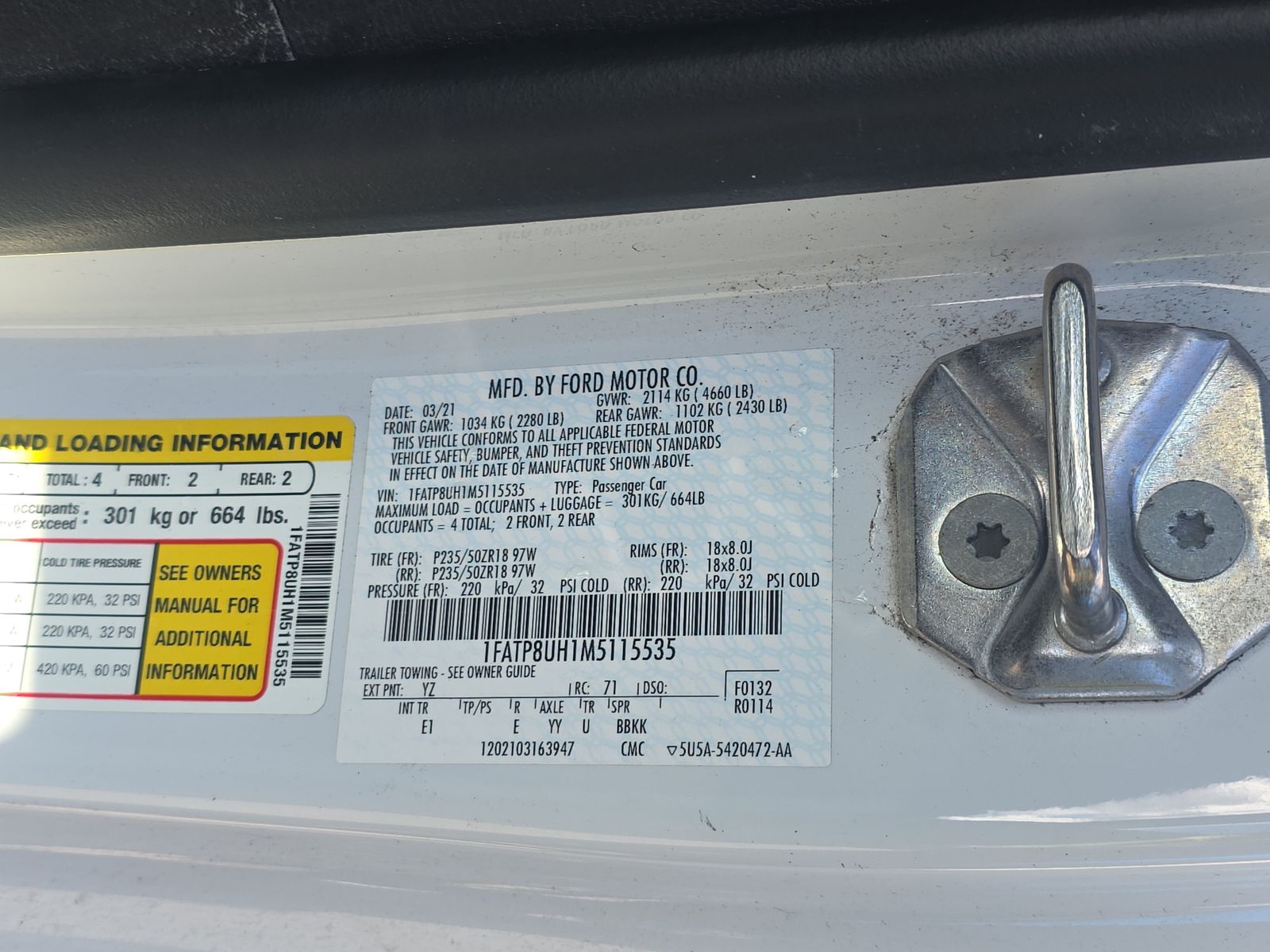 2021 Ford Mustang EcoBoost Premium RWD