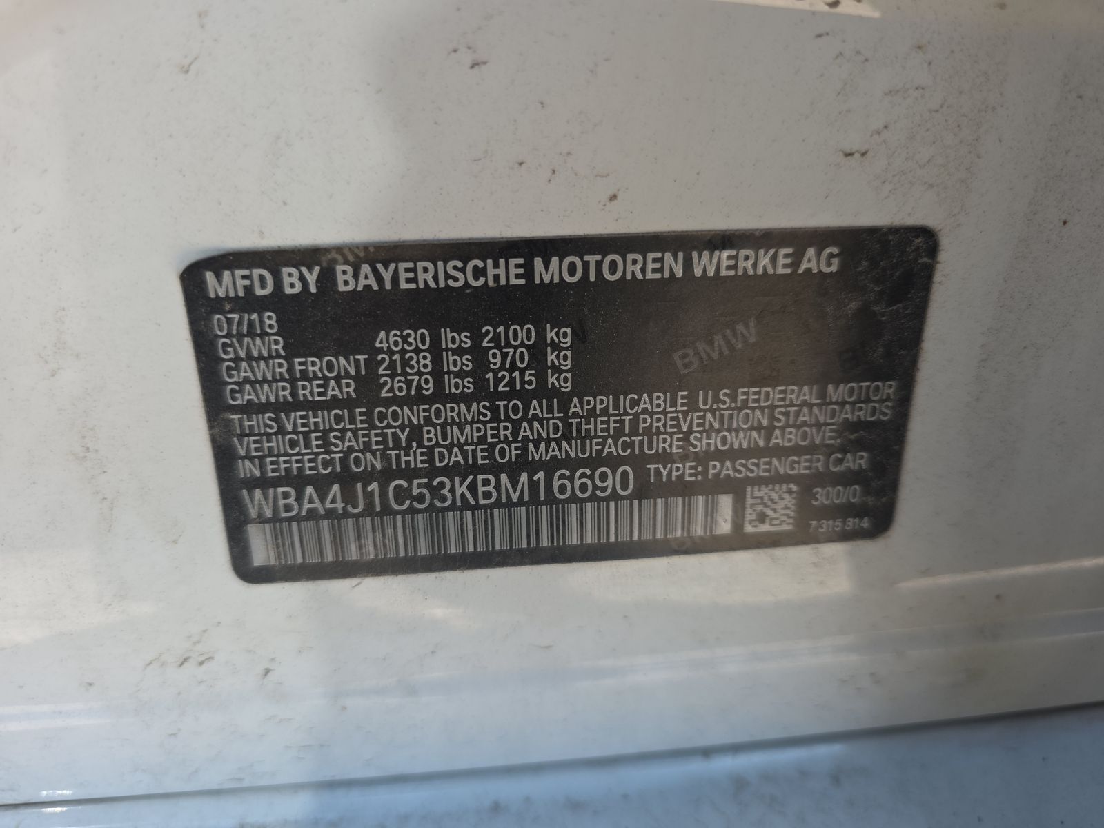 2019 BMW 4 Series 430i RWD