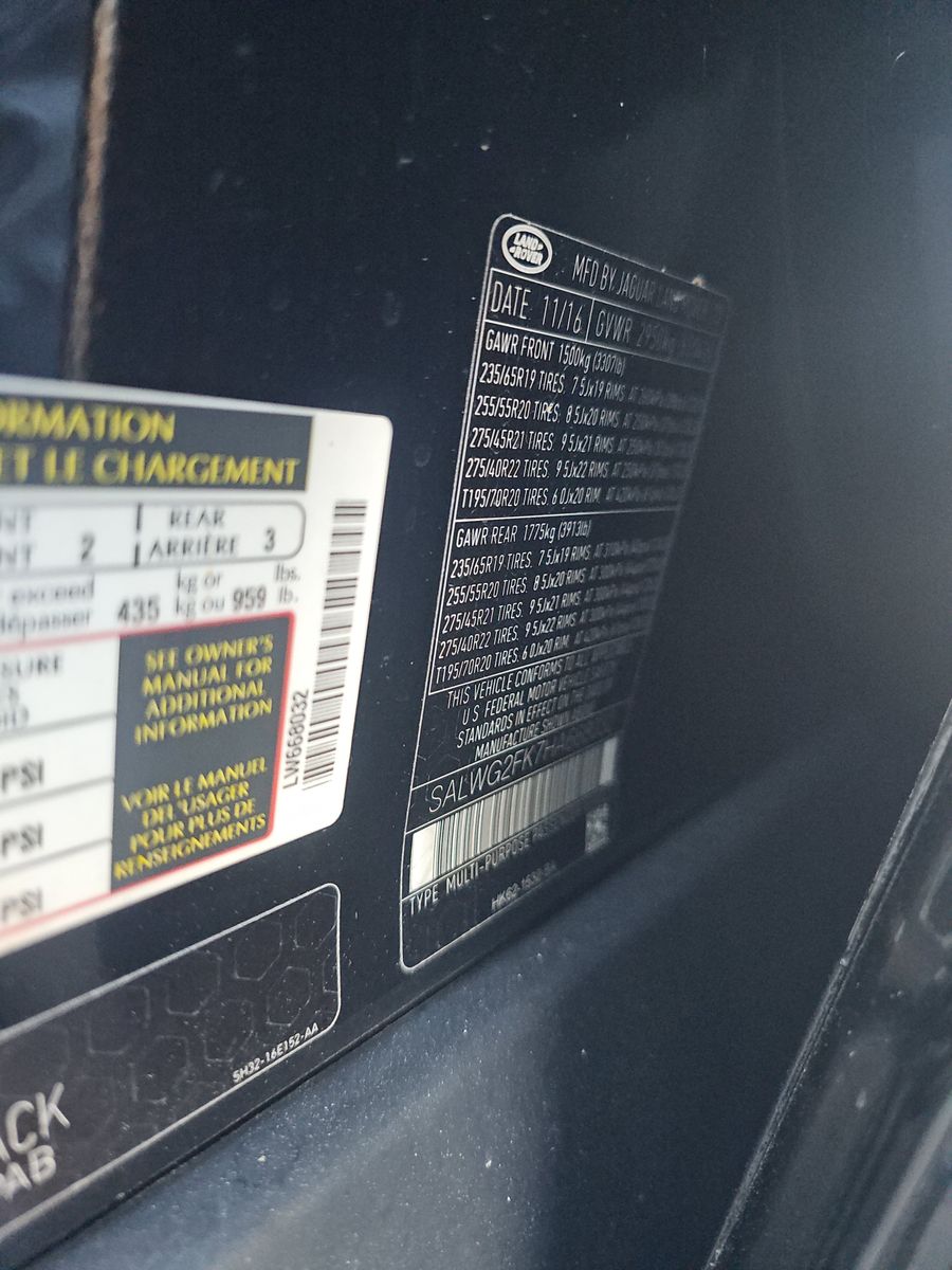 2017 Land Rover Range Rover Sport SE AWD