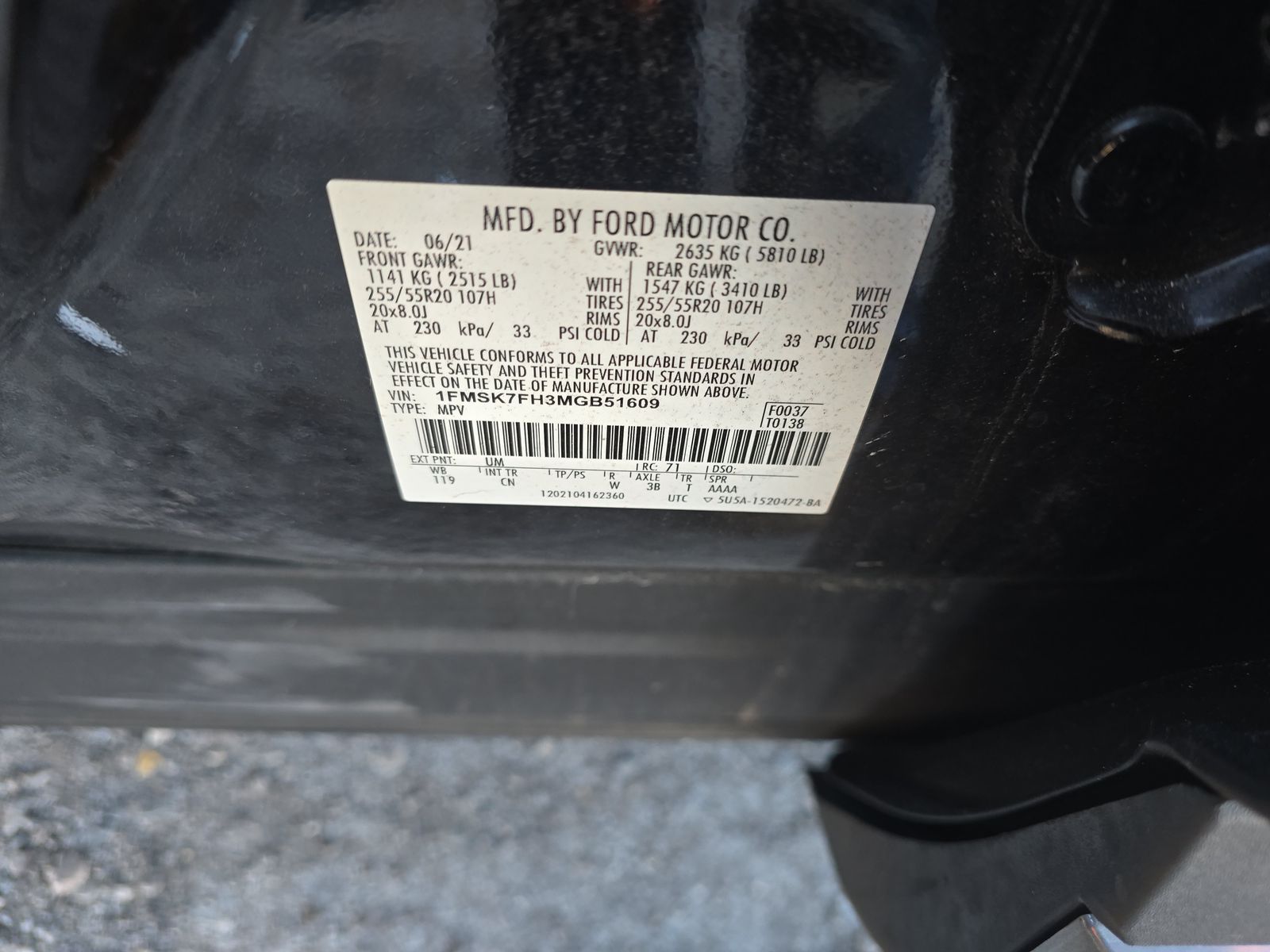 2021 Ford Explorer Limited RWD