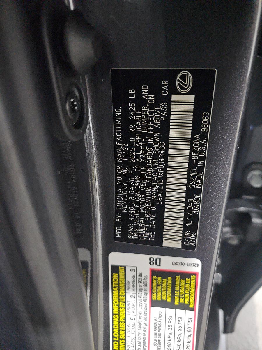 2023 Lexus ES ES 350 FWD