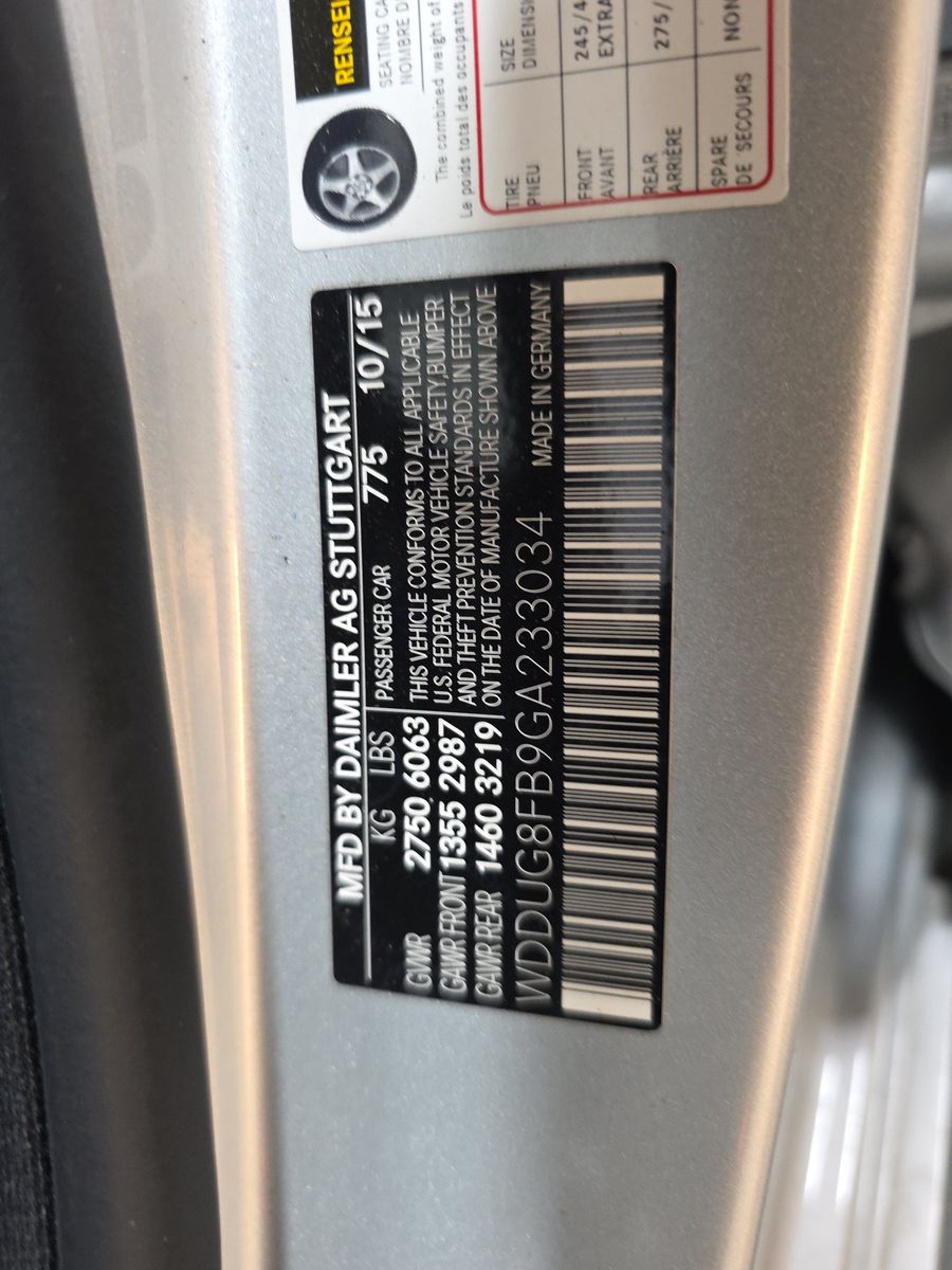 2016 Mercedes-Benz S-Class S 550 AWD