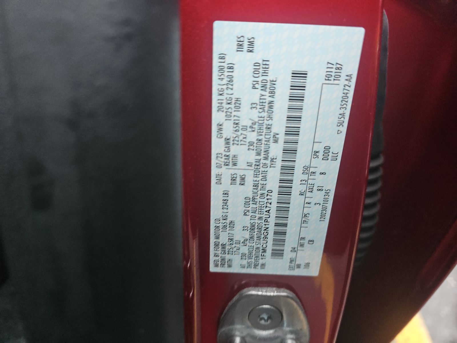 2023 Ford Escape Active AWD