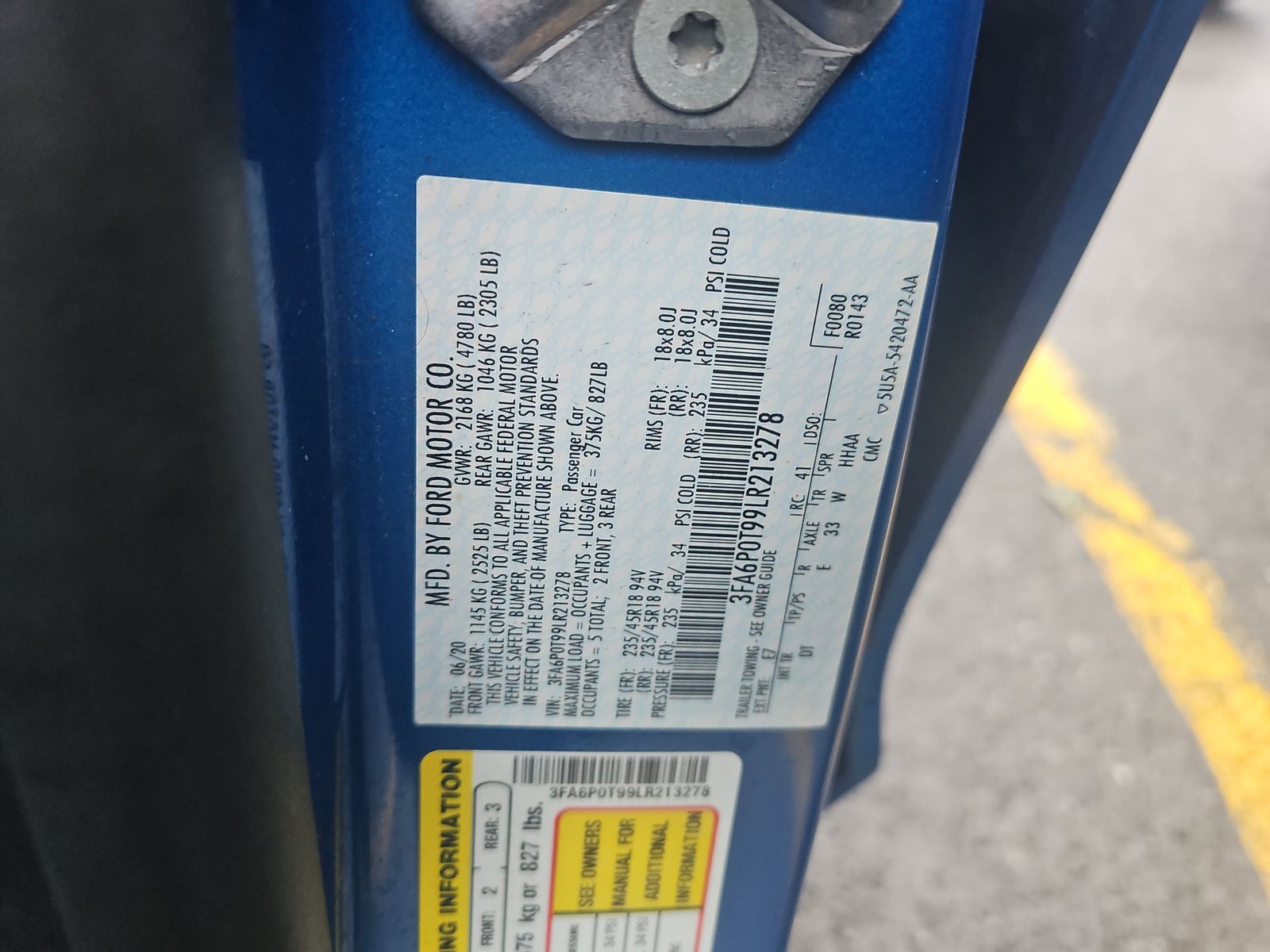 2020 Ford Fusion SE AWD