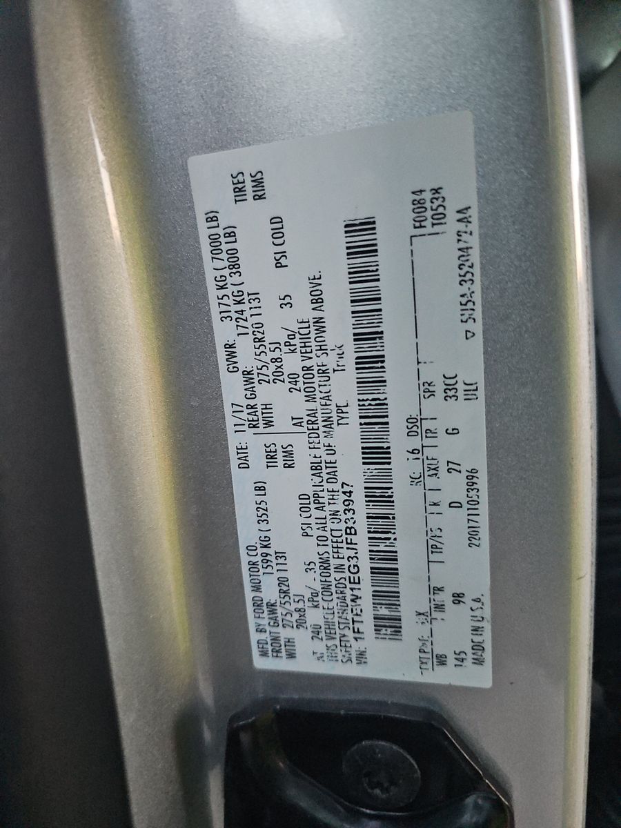 2018 Ford F-150 Platinum AWD