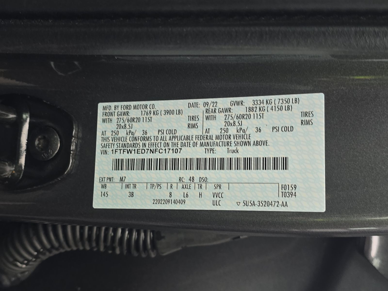 2022 Ford F-150 Hybrid Platinum AWD