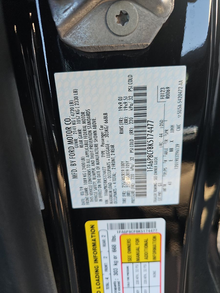 2019 Ford Mustang GT Premium RWD