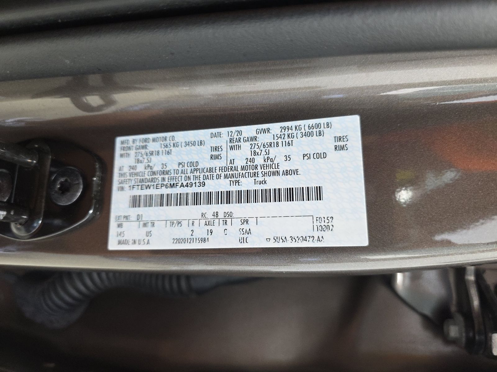 2021 Ford F-150 XLT AWD