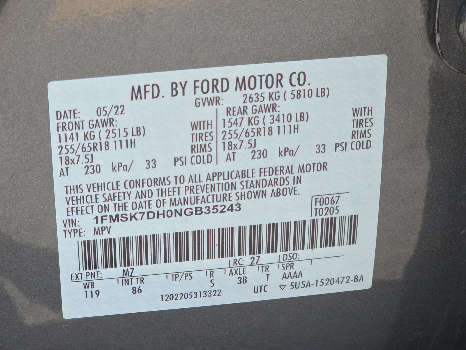 2022 Ford Explorer XLT RWD