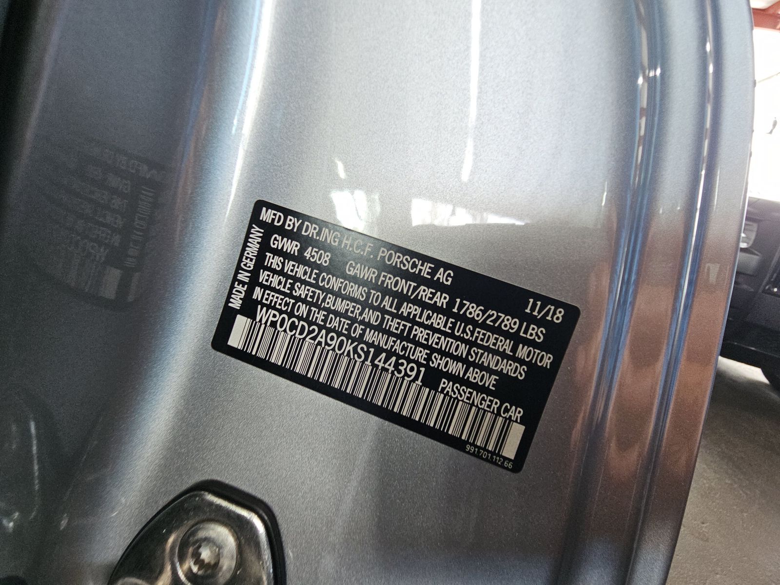 2019 Porsche 911 Turbo S AWD