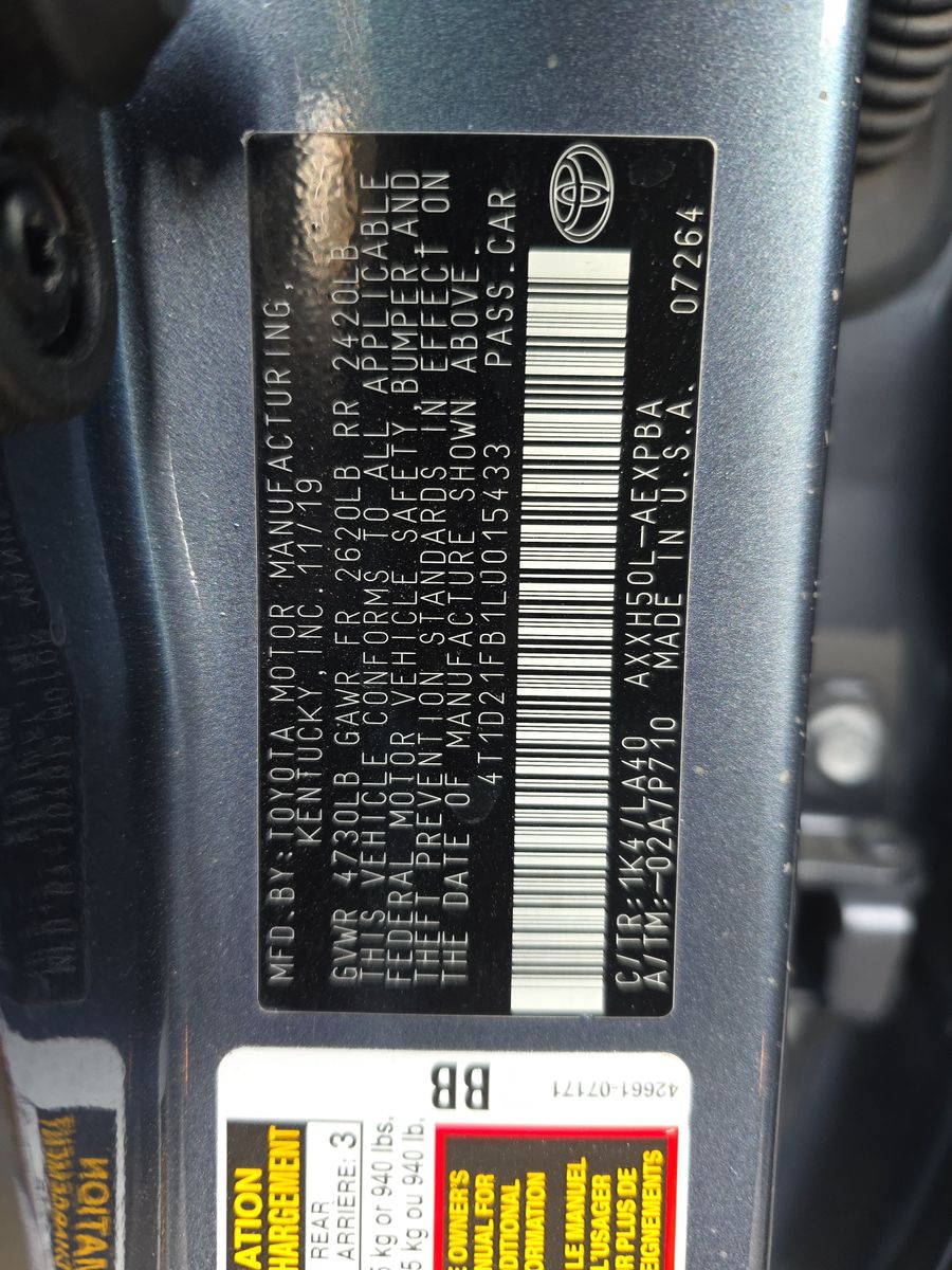 2020 Toyota Avalon Hybrid Limited FWD