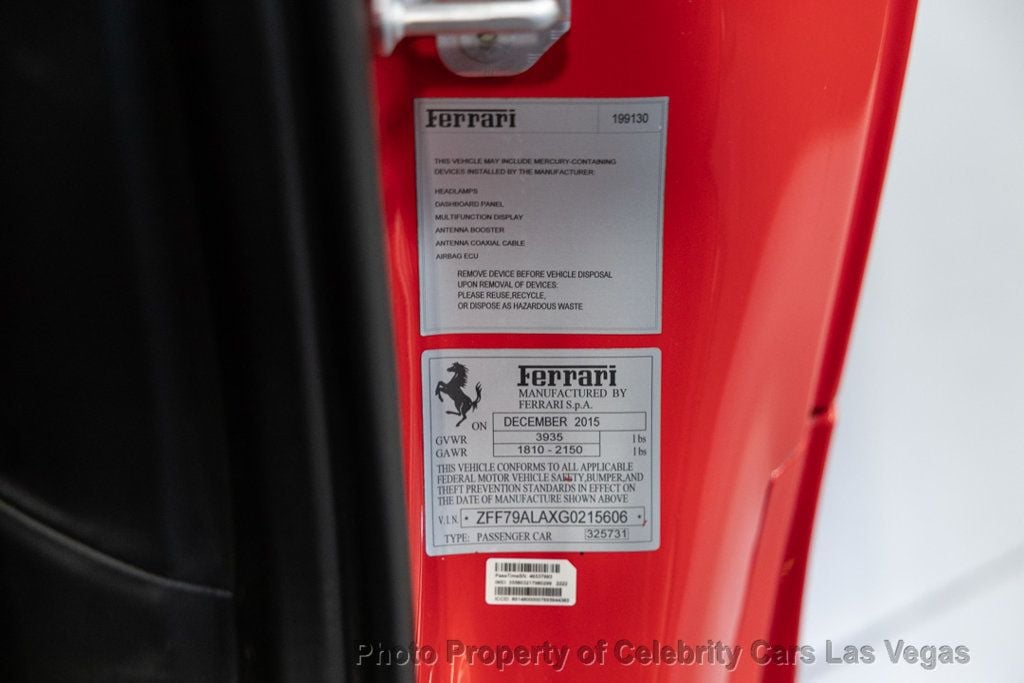 2016 Ferrari 488 GTB RWD