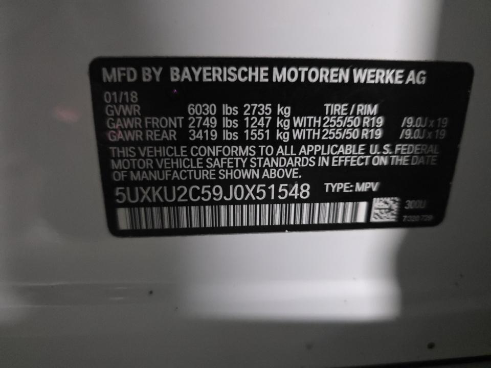 2018 BMW X6 xDrive35i AWD