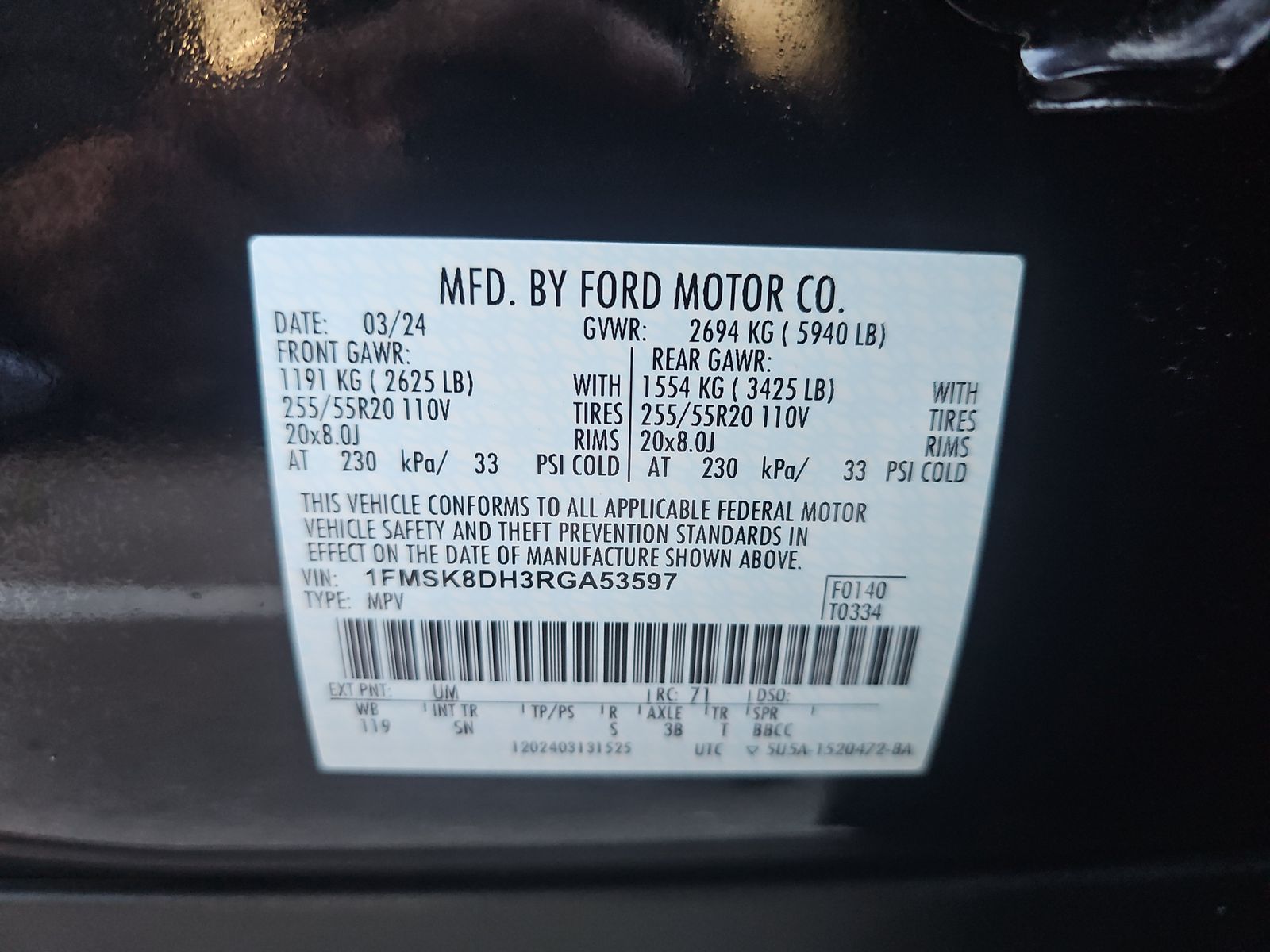 2024 Ford Explorer XLT AWD