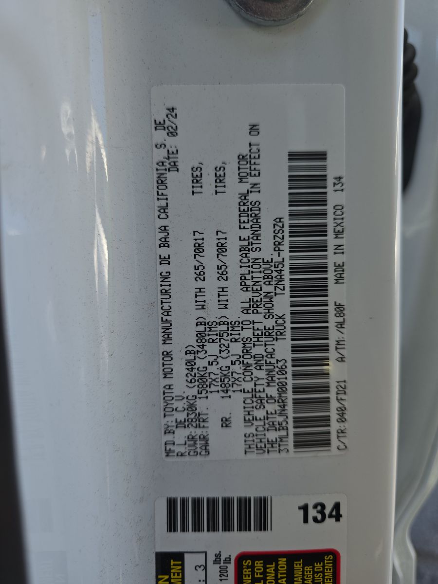 2024 Toyota Tacoma TRD Off-Road AWD