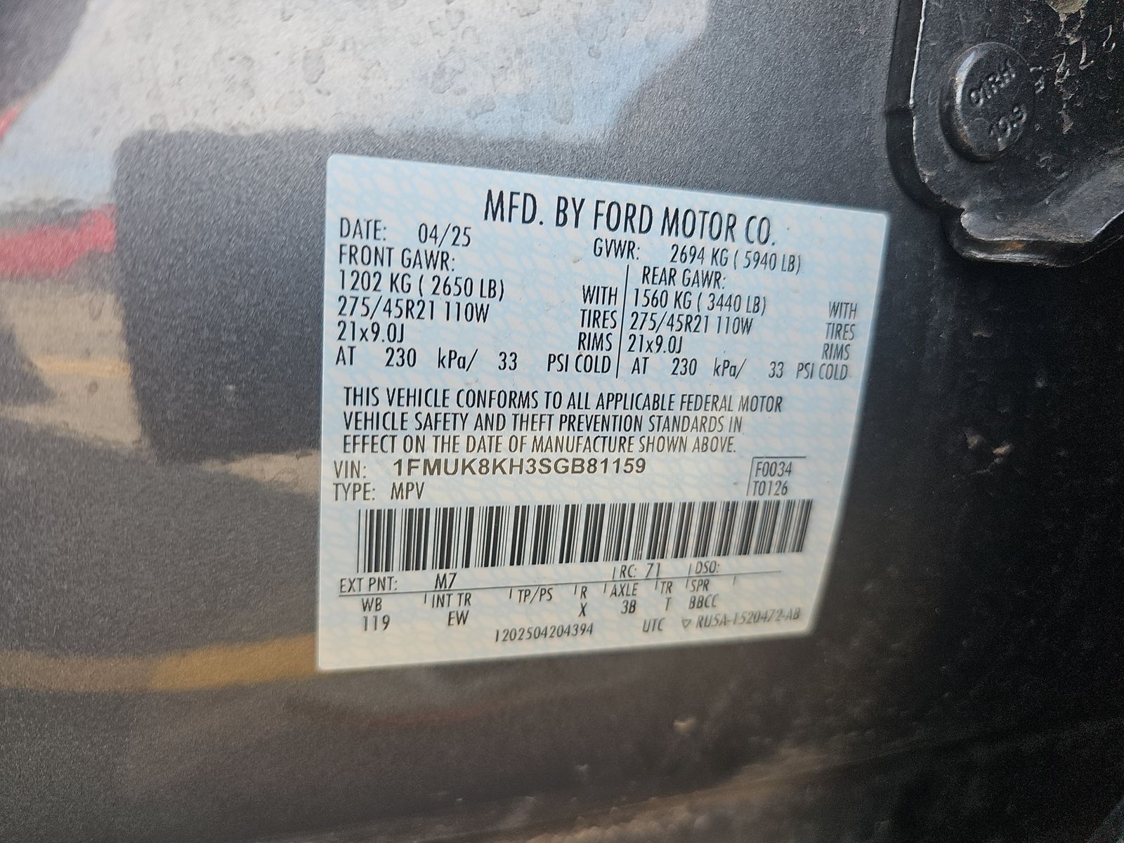 2025 Ford Explorer ST-Line AWD