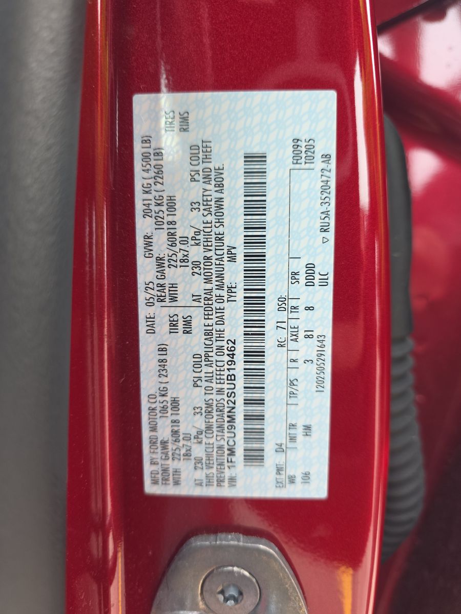 2025 Ford Escape ST-Line AWD