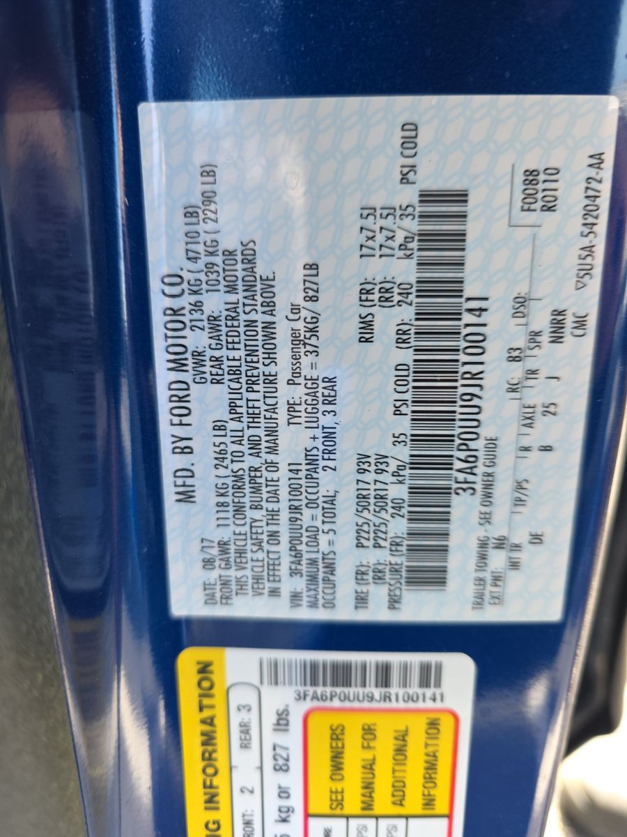 2018 Ford Fusion Hybrid S FWD