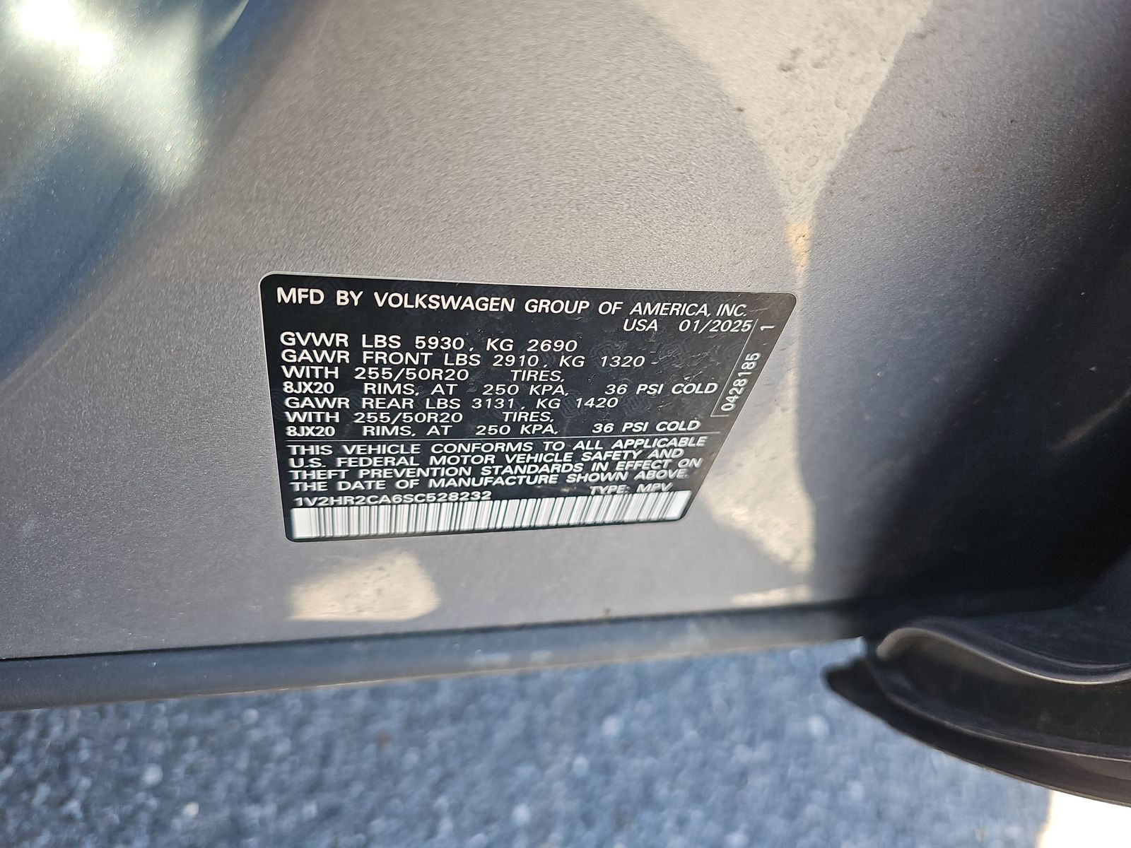 2025 Volkswagen Atlas 2.0T SE AWD