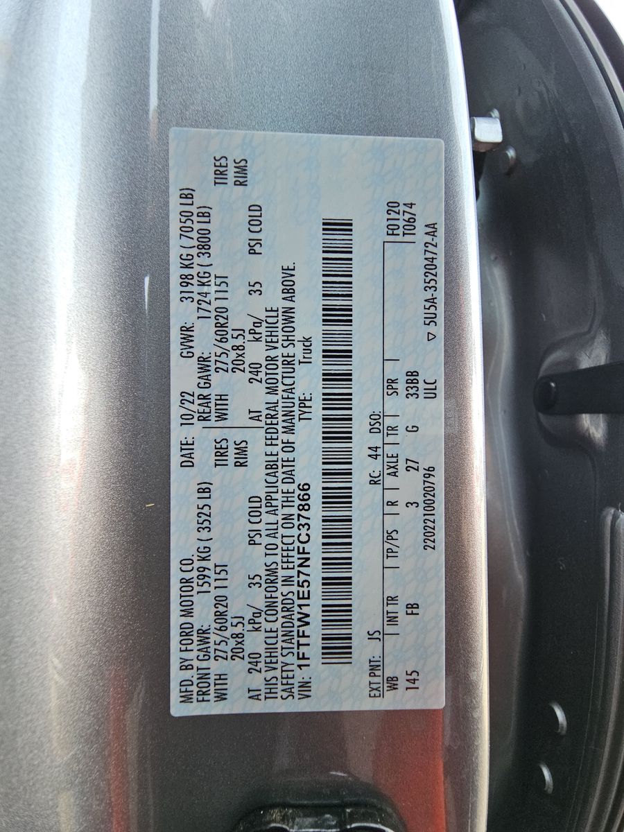 2022 Ford F-150 XLT AWD