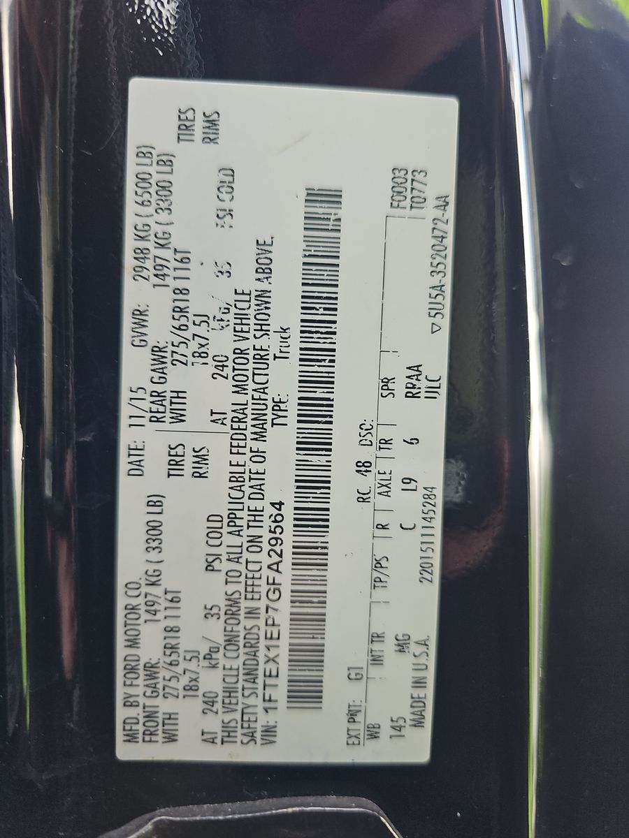 2016 Ford F-150 XLT AWD