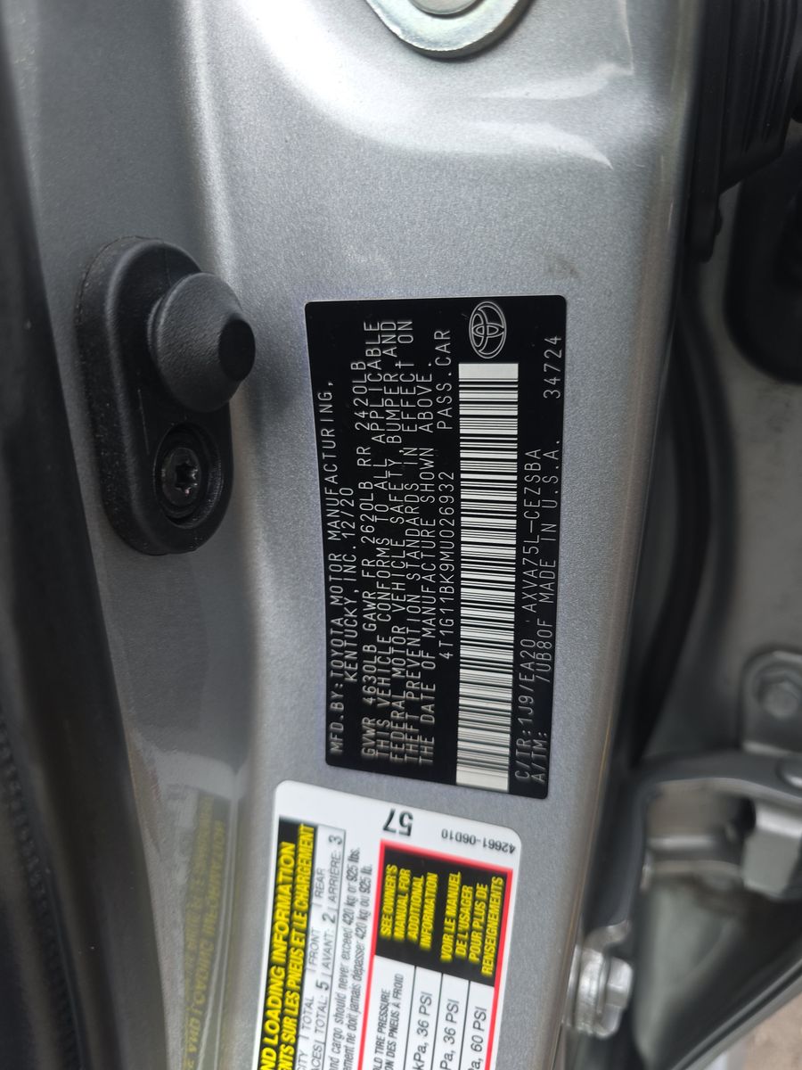 2021 Toyota Camry SE AWD